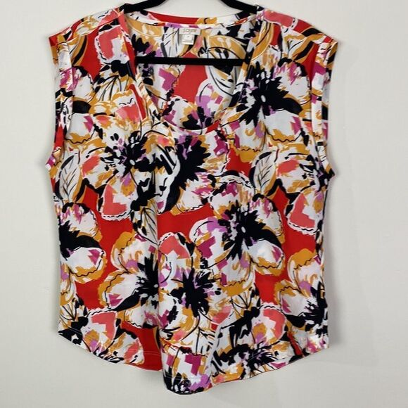 #139 J. CREW Plus Size Sleeveless Blouse - Picture 3 of 8